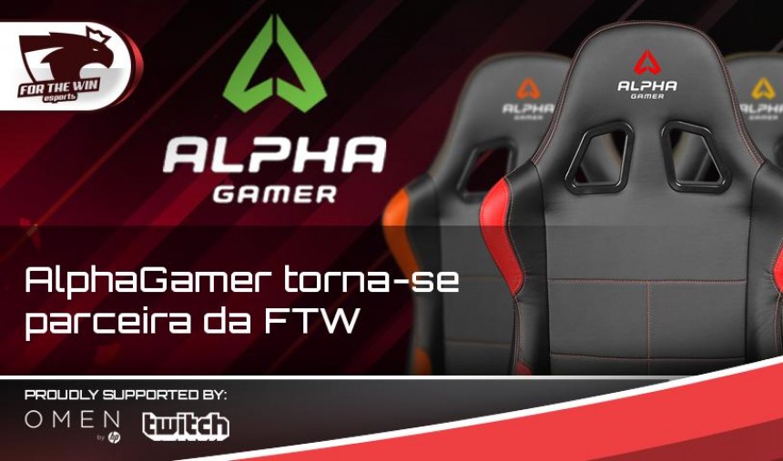 A marca nacional de cadeiras Alpha Gamer e a organização For the Win formam parceria