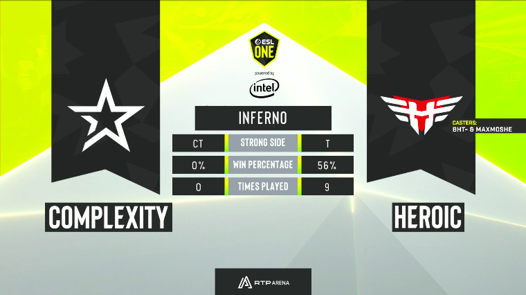 Imagem de ESL One Cologne EU | Playoffs – Heroic vs Complexity