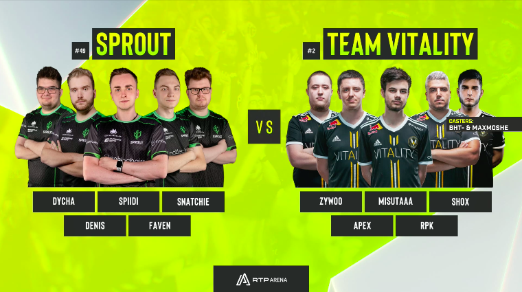 Imagem de ESL One Cologne EU | Playoffs – Sprout vs Vitality