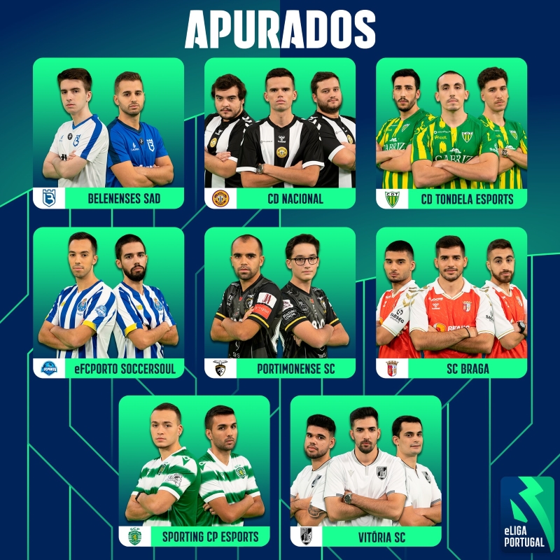 As oito finalistas da eLiga Portugal Inverno