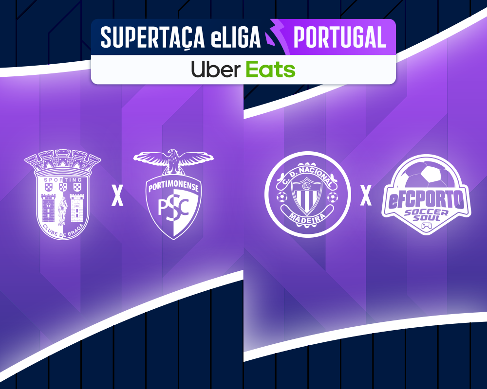 Supertaça eLiga Portugal Uber Eats jogase hoje