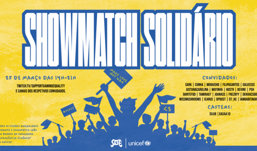 Showmatch solidário organizado pela Support Gaming Equality