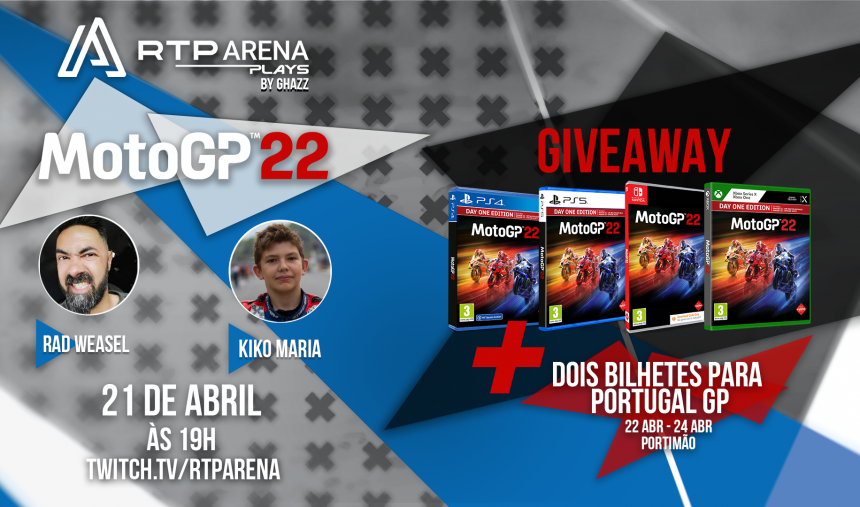 RTP Arena Plays de MotoGP 22 com data alterada