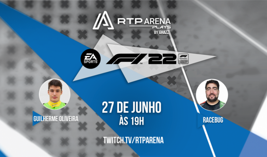 F1 2022 no RTP Arena Plays com Guilherme Oliveira e Racebug