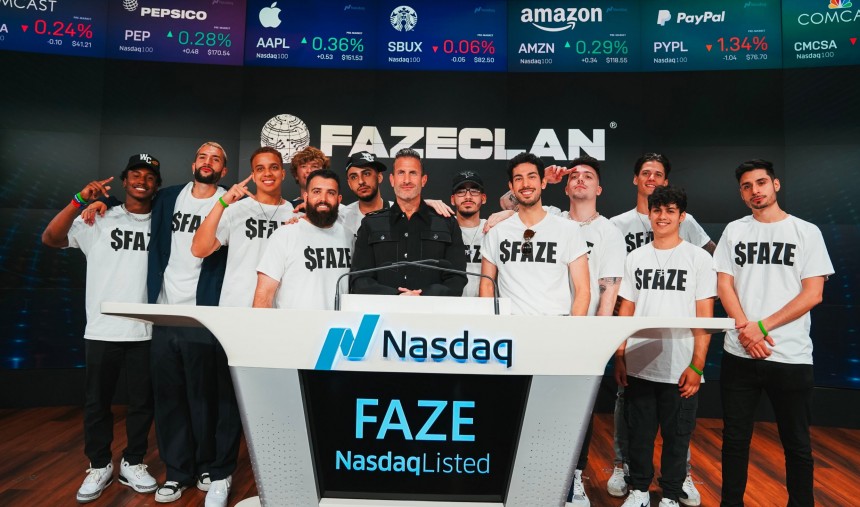 Um sonho se transformando em pesadelo: o fracasso da Faze em manter seu valor resultará em sua saída da NASDAQ (créditos: NASDAQ)