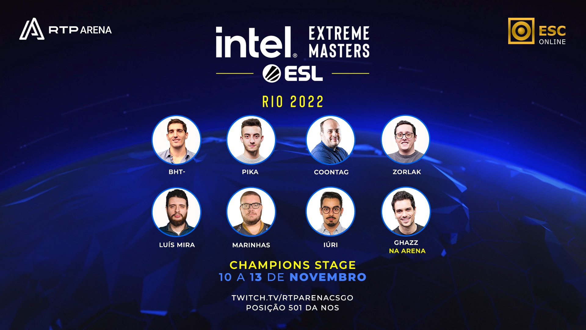 Este é O Talento Do Champions Stage Do IEM Rio Major 2022!