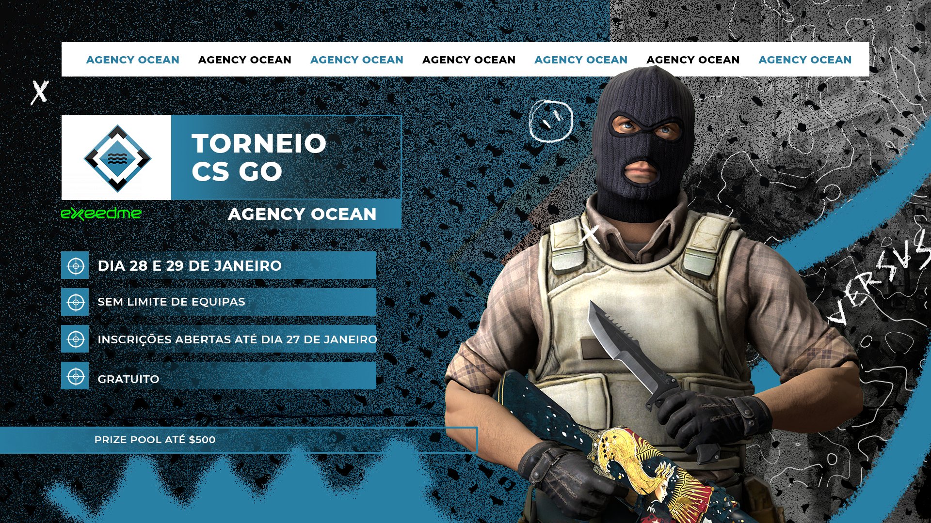 Agency Ocean e Exeedme anunciam torneio de CS:GO