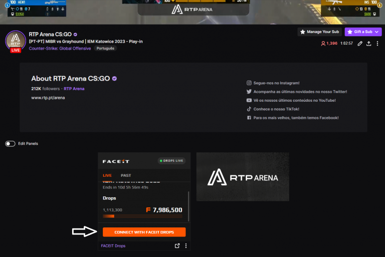 Ganha pontos FACEIT enquanto vês o IEM Katowice na RTP Arena!
