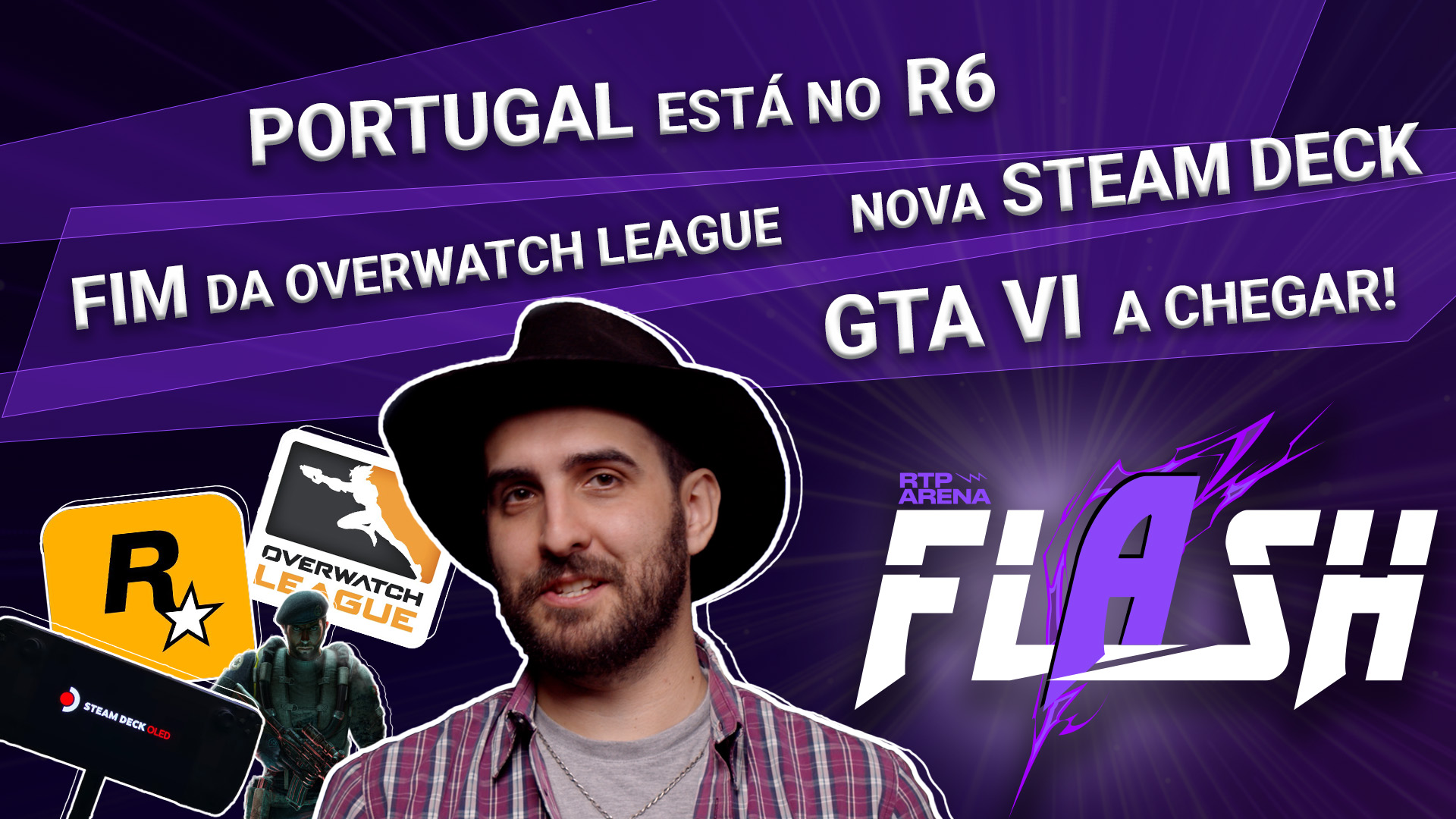 GTA VI, Portugal no R6, o Fim da Overwatch League e um novo Steam