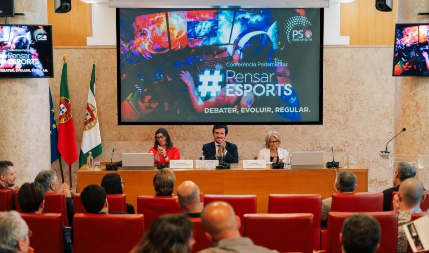 PS Conferência Esports Parlamento Desportos Eletrónicos Miguel COsta Matos Andé Pinotes Batista