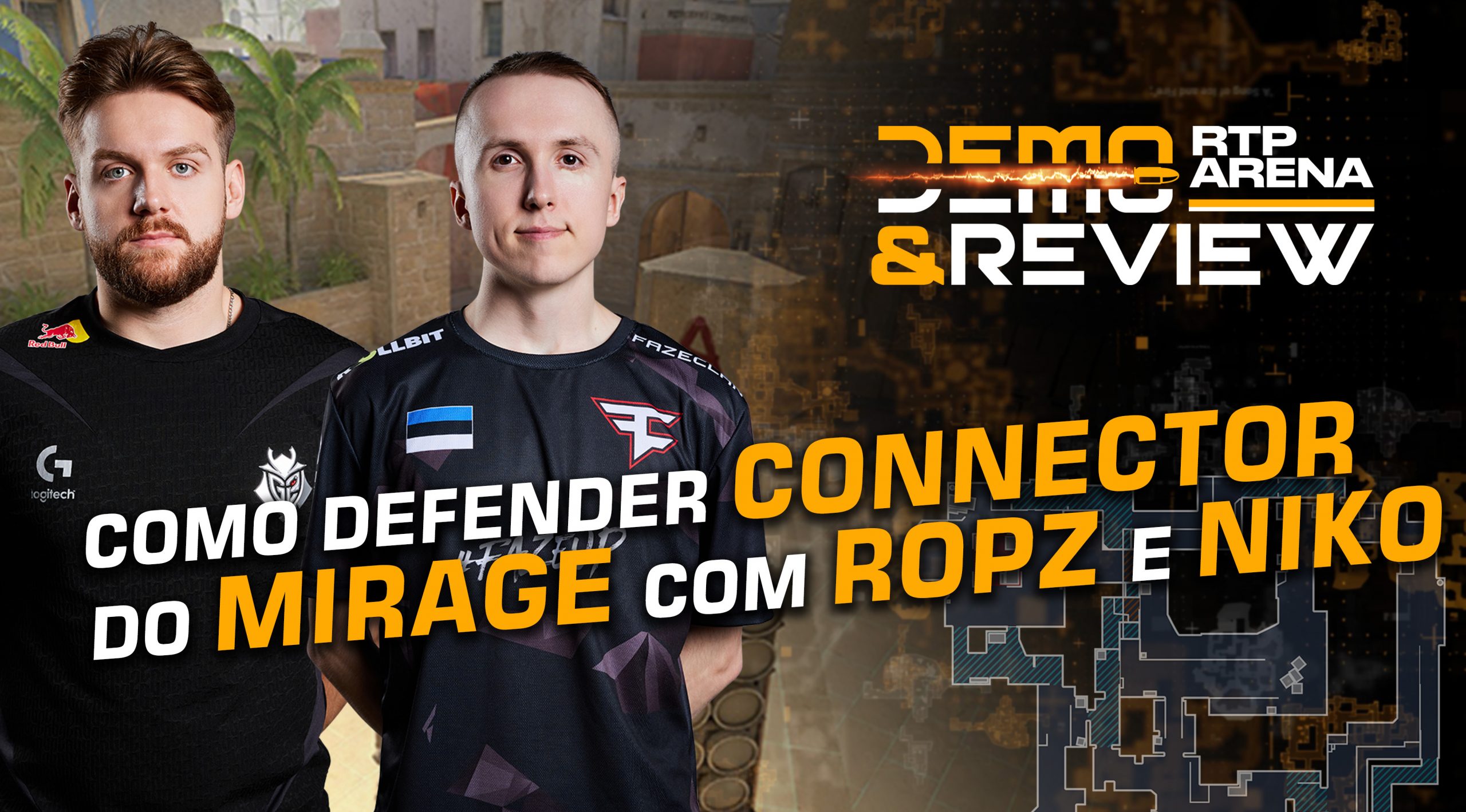 Como defender connector no Mirage como o ropz e NiKo - RTP Arena
