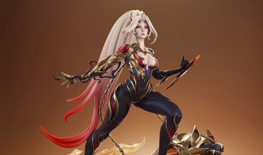 kai'sa estatua purearts skin