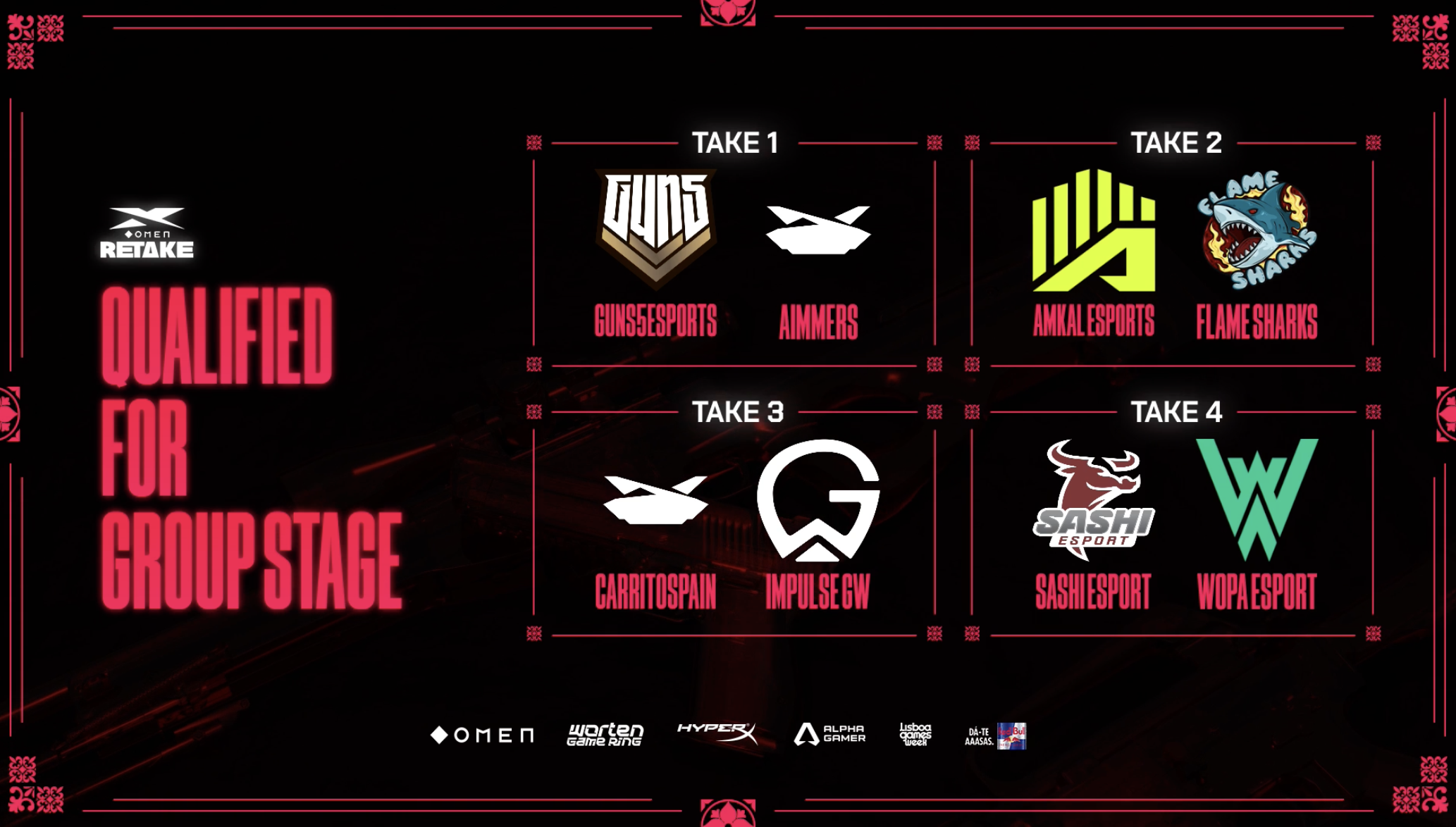 OMEN RETAKE T11 fase de grupos