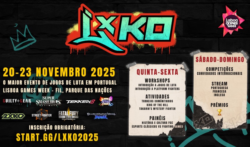 Imagem de LXKO chega ao Lisboa Games Week e à tua RTP Arena!