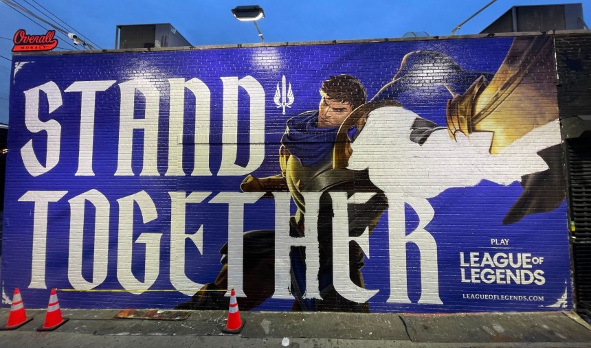 league of legends eua mural demacia