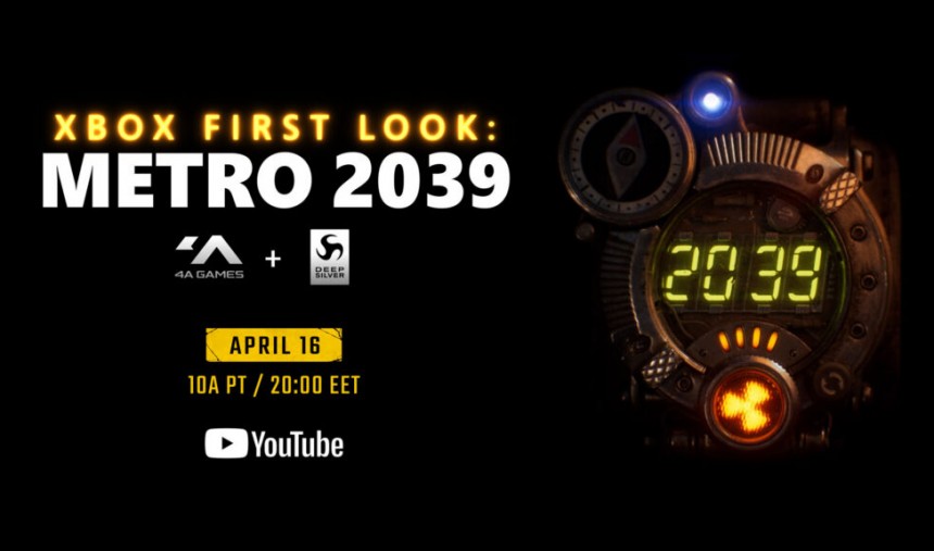 Imagem de Metro 2039 confirmado e trailer chega no dia 16 de abril